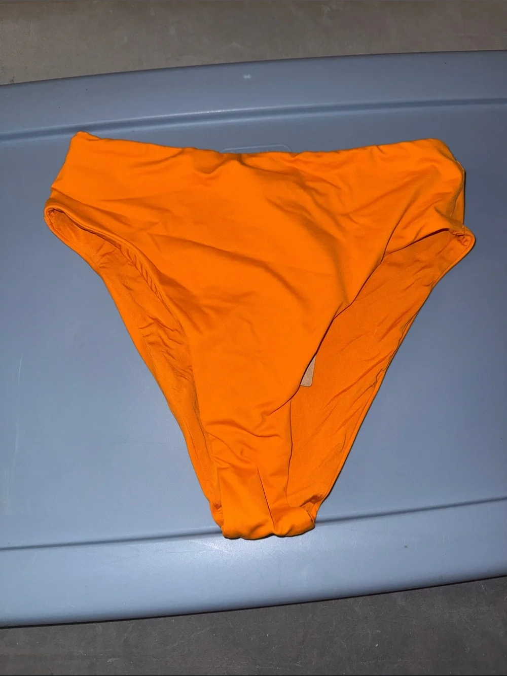 Skims Signature Swim Mid Waist Bottom Tangerine XS